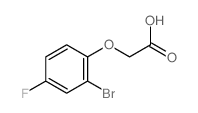 (2-溴-4-氟苯氧基)-乙酸结构式