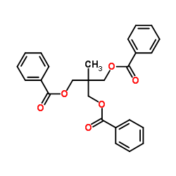 2-[(苯甲酰氧基)甲基]-2-甲基丙烷-1,3-二基二苯甲酸酯结构式