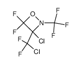 3-chloro-3-(chlorodifluoromethyl)-4,4-difluoro-2-(trifluoromethyl)-1,2-oxazetidine Structure