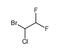 1-bromo-1-chloro-2,2-difluoroethane结构式