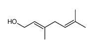 (E)-3,5-dimethyl-2,5-heptadien-1-ol结构式