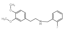 [2-(3,4-二甲氧基-苯基)-乙基]-(2-氟-苄基)-胺结构式