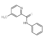 4-methyl-N-phenyl-pyridine-2-carbothioamide Structure