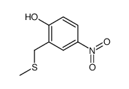 4-nitro-2-[(methylthio)-methyl]phenol结构式