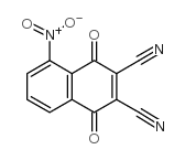 5-nitro-1,4-dioxonaphthalene-2,3-dicarbonitrile Structure