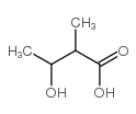 2-Methyl-3-hydroxybutyric acid Structure