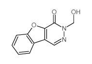 3-(hydroxymethyl)-[1]benzofuro[2,3-d]pyridazin-4-one结构式