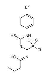 N-[1-[(4-bromophenyl)carbamothioylamino]-2,2,2-trichloroethyl]butanamide结构式