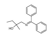 1-((diphenylmethylene)amino)-2-methylbutan-2-ol结构式
