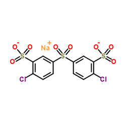 4,4'-Dichlorodiphenylsulfone-3,3'-disulfonic acid disodium salt Structure