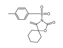4-methylidene-3-(4-methylphenyl)sulfonyl-1-oxa-3-azaspiro[4.5]decan-2-one结构式