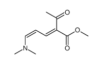 methyl (2E,4E)-2-acetyl-5-(dimethylamino)penta-2,4-dienoate结构式