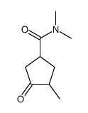 N,N,3-trimethyl-4-oxocyclopentane-1-carboxamide Structure