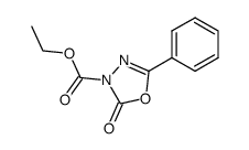 2-phenyl-4-ethoxycarbonyl-1,3,4-oxadiazol-5(4H)-one Structure
