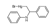 (2-phenyl-2-(phenylamino)ethyl)mercury(II) bromide Structure