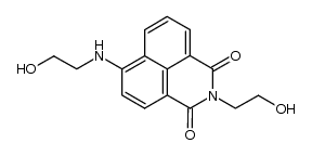 4-(β-hydroxyethylamino)-N-(β-hydroxyethyl)naphthalimide结构式
