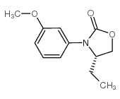 (S)-4-乙基-3-(3-甲氧基苯基)噁唑啉-2-酮结构式