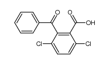 2-benzoyl-3,6-dichloro-benzoic acid结构式