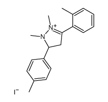 1,2-Dimethyl-5-o-tolyl-3-p-tolyl-3,4-dihydro-2H-pyrazol-1-ium; iodide Structure
