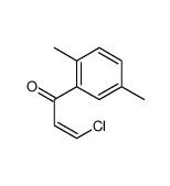 (E)-3-chloro-1-(2,5-dimethylphenyl)prop-2-en-1-one Structure