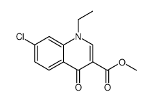 methyl 7-chloro-1-ethyl-4-oxo-1,4-dihydroquinoline-3-carboxylate结构式