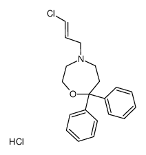 4-((E)-3-Chloro-allyl)-7,7-diphenyl-[1,4]oxazepane; hydrochloride Structure