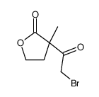 2(3H)-Furanone, 3-(bromoacetyl)dihydro-3-methyl- (9CI)结构式