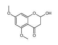 2-hydroxy-5,7-dimethoxy-2,3-dihydrochromen-4-one结构式