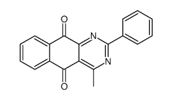 4-methyl-2-phenylbenzo[g]quinazoline-5,10-dione结构式