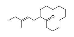 2-(3-methylpent-2-enyl)cyclododecan-1-one Structure