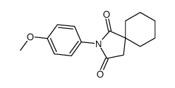 2-(4-methoxyphenyl)-2-azaspiro[4.5]decane-1,3-dione结构式
