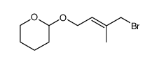 (E)-2-((4-bromo-3-methylbut-2-en-1-yl)oxy)tetrahydro-2H-pyran结构式