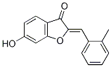 (2Z)-6-羟基-2-(2-甲苄基亚甲基)-1-苯并呋喃-3(2H)-酮结构式