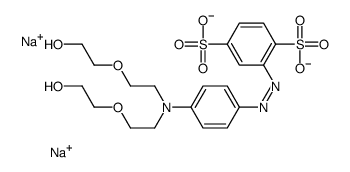 disodium,2-[[4-[bis[2-(2-hydroxyethoxy)ethyl]amino]phenyl]diazenyl]benzene-1,4-disulfonate Structure