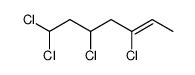 3,5,7,7-tetrachlorohept-2-ene Structure