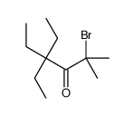 2-bromo-4,4-diethyl-2-methylhexan-3-one Structure