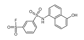 3-[[(5-Hydroxy-1-naphthalenyl)amino]sulfonyl]benzenesulfonic acid fluoride Structure