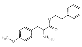 phenethyl 2-amino-3-(4-methoxyphenyl)propanoate结构式