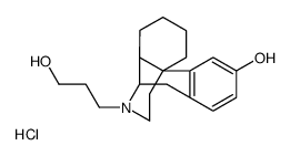 Morphinan-3-ol,17-(3-hydroxypropyl)-,hydrochloride,(-) Structure