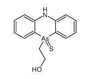 5,10-Dihydro-10-phenarsazineethanol 10-sulfide结构式