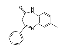 4-methyl 7-phenyl 1,5-benzodiazepin 2-one结构式
