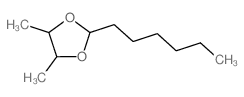 1,3-Dioxolane,2-hexyl-4,5-dimethyl- Structure