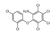 2,3,4,5-tetrachloro-6-(2,4-dichlorophenoxy)aniline结构式