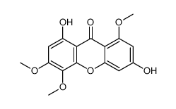 1,6-dihydroxy-3,4,8-trimethoxyxanthen-9-one Structure