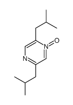 2,5-bis(2-methylpropyl)-1-oxidopyrazin-1-ium结构式