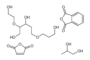 4-氧杂-1,7-戊二醇和顺丁烯二酸酐的聚合物结构式