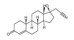 17α-氰基甲基-19-睾丸激素结构式