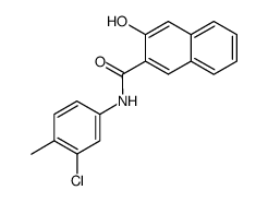 N-(3-Chloro-4-methylphenyl)-3-hydroxy-2-naphthalenecarboxamide结构式