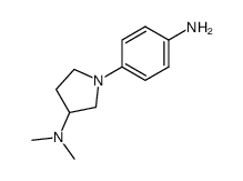 1-(4-AMINOPHENYL)-N,N-DIMETHYL-3-PYRROLIDINAMINE structure