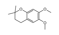 3,4-dihydro-6,7-dimethoxy-2,2-dimethyl-2H-1-Benzopyran结构式